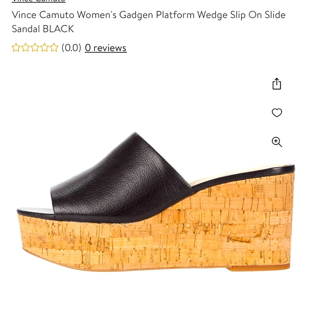 Vince Camuto Black Wedge